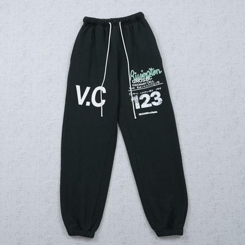 RIVINGTON ROI REBIS 123 Black Ankle Length Sweatpants